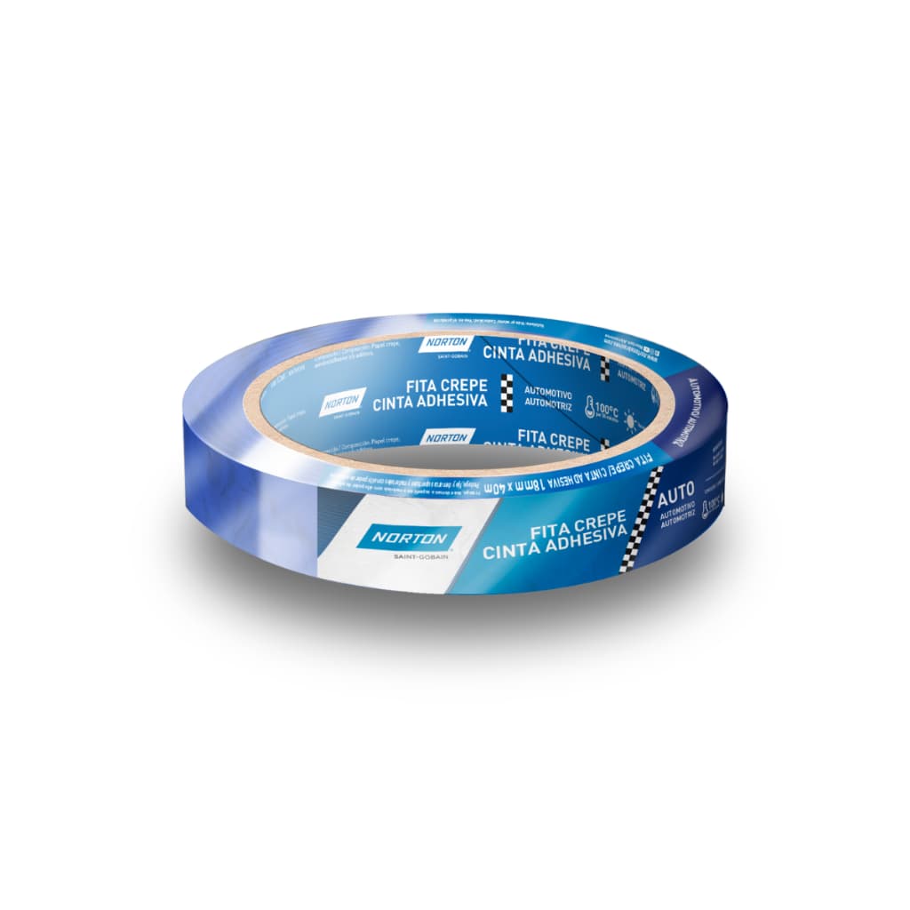 Fita Crepe Auto Reparo Azul 18mm X 40m Norton