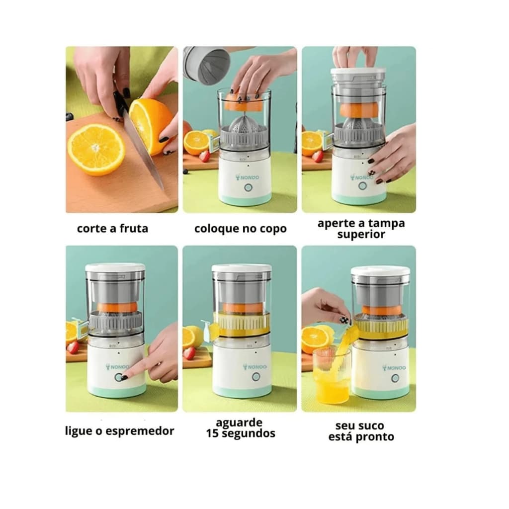 Espremedor de Frutas Automático Recarregável YZJ-001