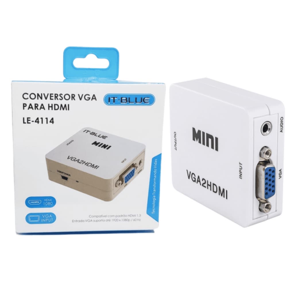 Conversor It-Blue Vga para Hdmi LE-4114