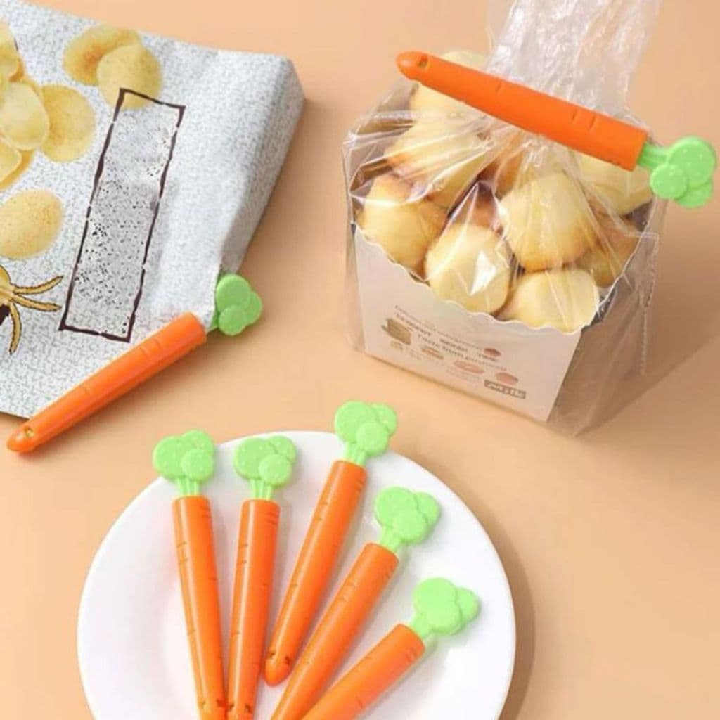 Kit com 5 Prendedores de Embalagem para Fechar Reutilizável
