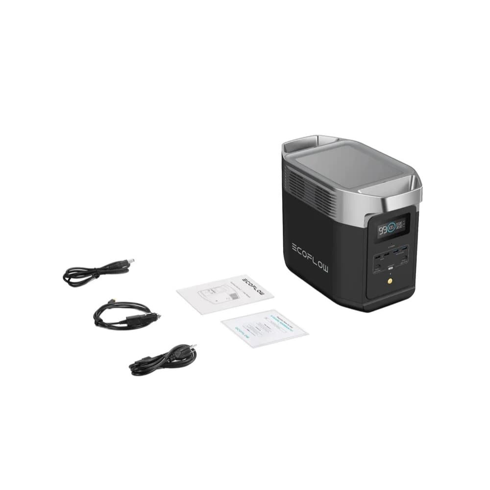 Gerador Portátil Energia Ecoflow Delta 2 1800W 1024 Wh Wi-Fi Bluetooth Trailer Camping Casa Solar Offgrid