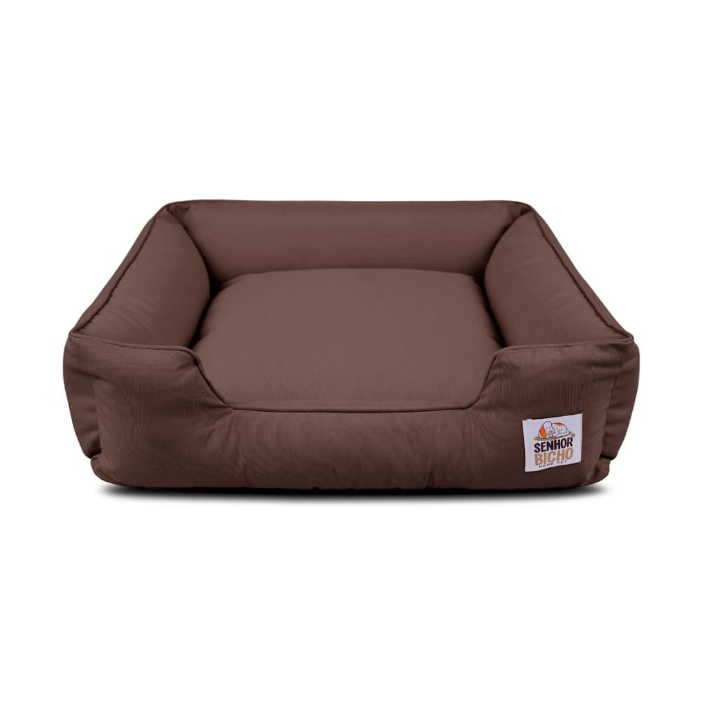 Cama de Cachorro Impermeável Caminha Pet com Zíper Pandora 73x73 Capuccino