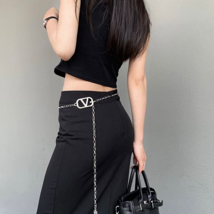 Cinto Feminino Corrente Com Strass - Diversos Modelos