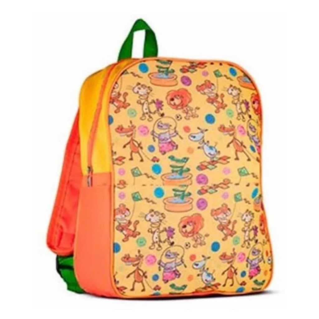 Mochila Divertida Naturé 27cm de comprimento, 12cm de largura e 34cm de altura