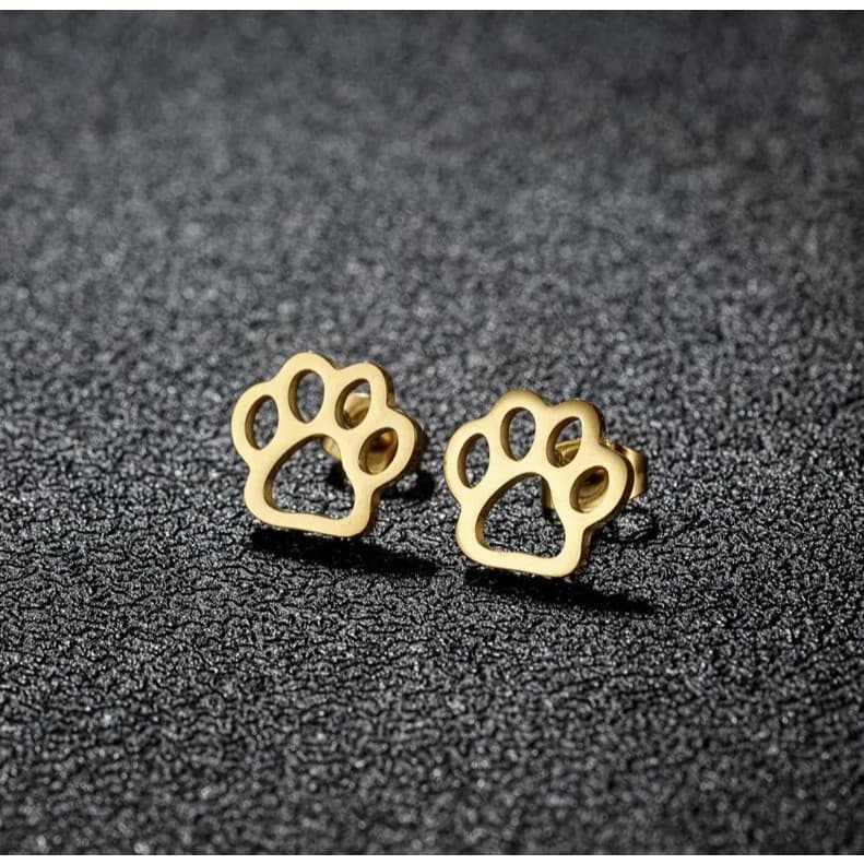 Brinco Patinha Coleção Pets Aço Inoxidável