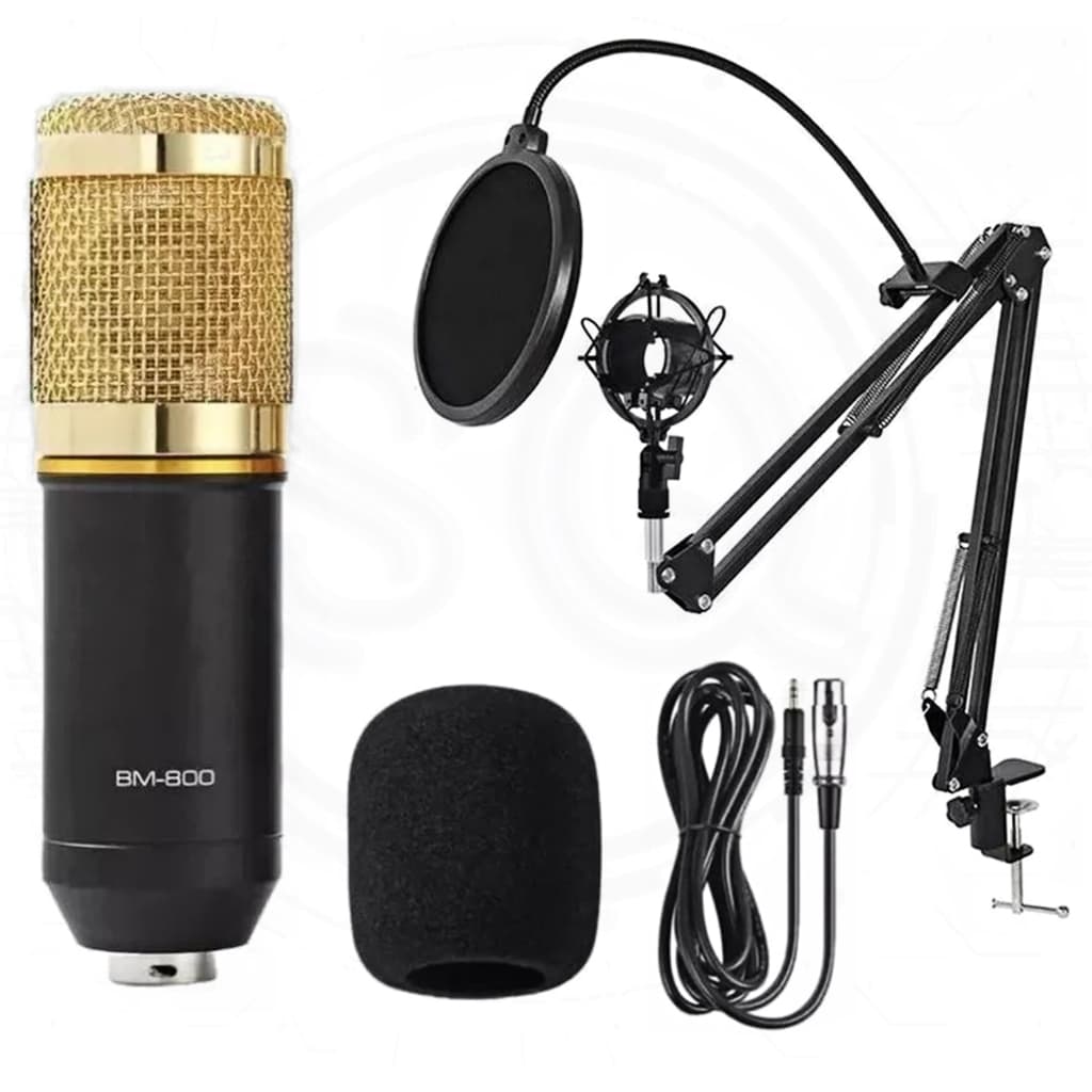 Microfone Condensador Unidirecional Gamer Profissional