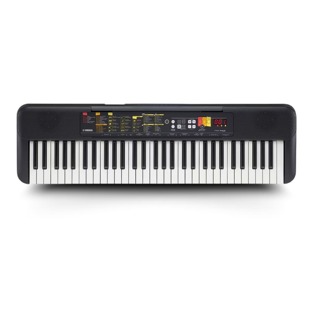 Teclado Musical Yamaha p/ Iniciantes 61 Teclas Preto PSR F52