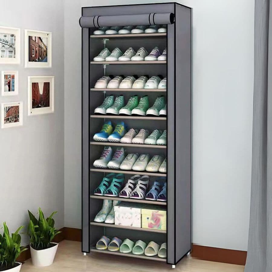 Sapateira Organizador Multiuso em Tecido e Porta Rack com Prateleiras p/ Organizar Sapatos