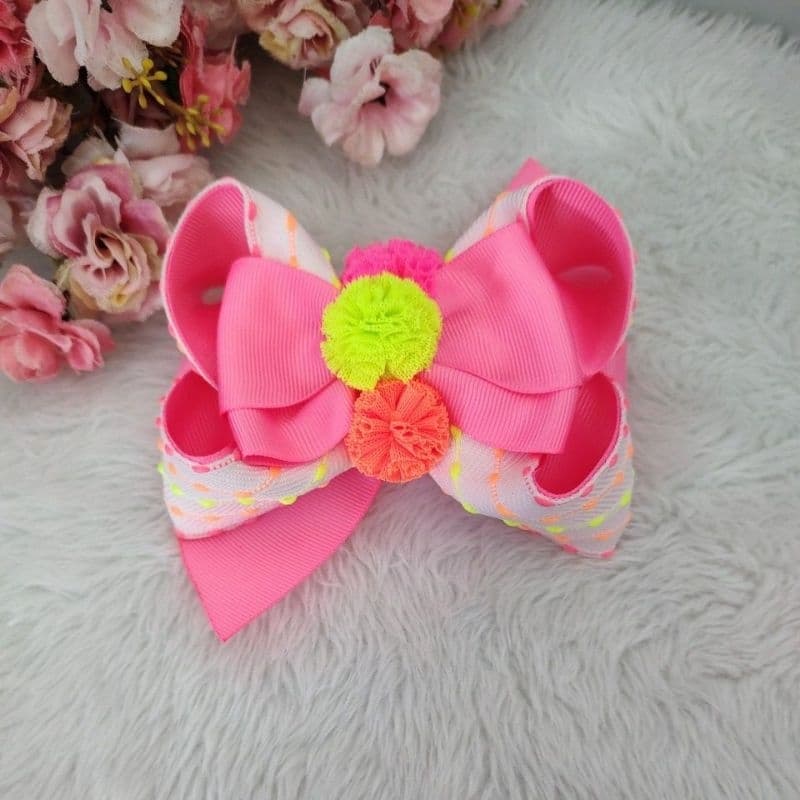 laço fita colorida laço rosa neon laço candy color laço boutique