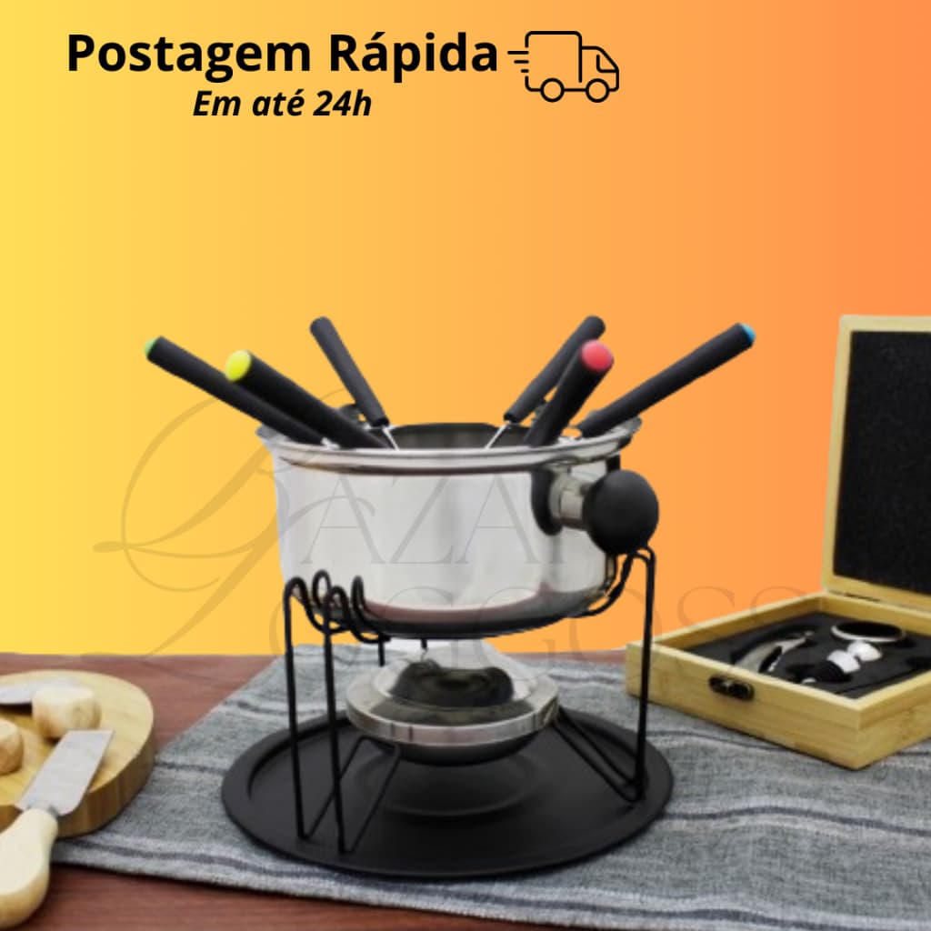Conjunto Inox Para Fondue 10 e 11 Peças