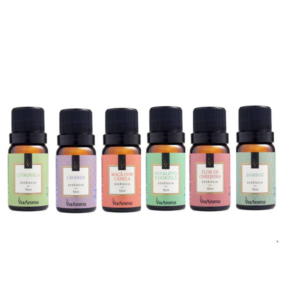 Kit 6 Essências 10ml - Via Aroma