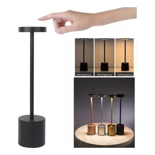 Luminária abajour Sem Fio Recarregável Led Night Light Touch