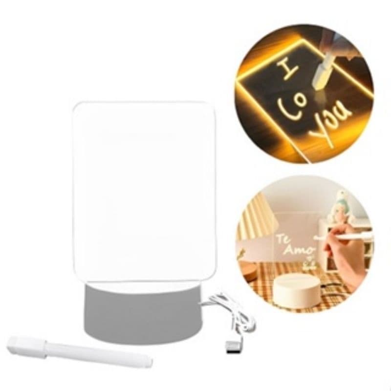 luminária led com caneta mágica