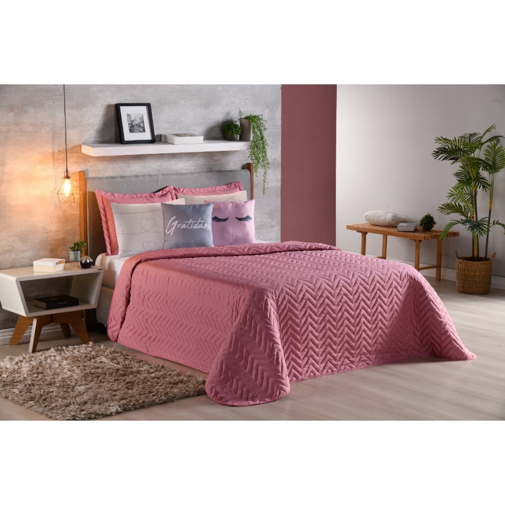 Kit Luxo Real Cama Posta 01 Cobre Leito 02 Porta Travesseiro 02 Fronhas 02 Capas Almofadas Lindas Decorativas Cílios