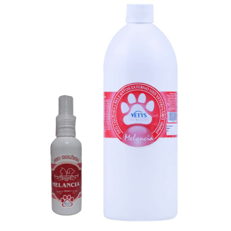 Deo Colônia Melancia Vetys para Cães e Gatos Banho e Tosa