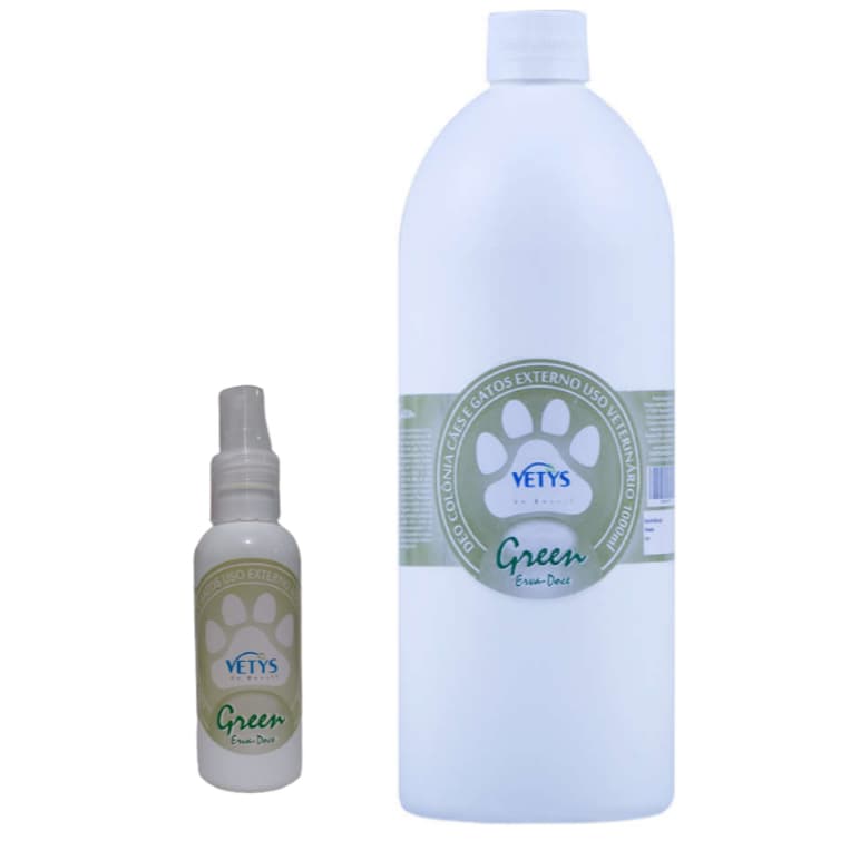 Deo Colônia Green Erva Doce Vetys para Cães e Gatos Banho e Tosa
