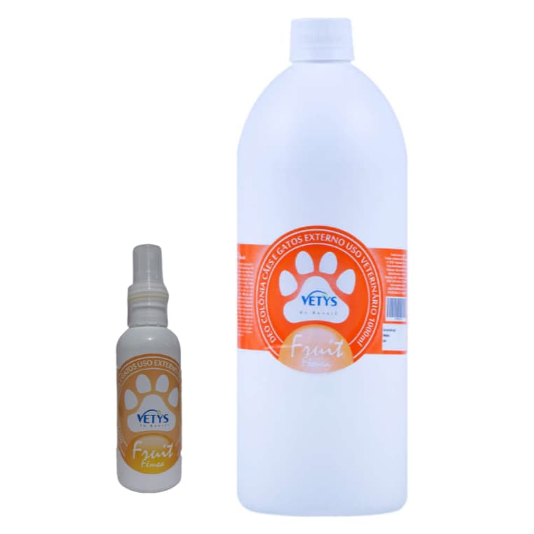 Deo Colônia Fruit Vetys para Cães e Gatos Banho e Tosa