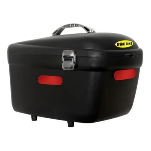 Box Baú Bauleto Preto Kalf Box 20l Bicicleta Bike Suporte Enagte Rápido KF406PR