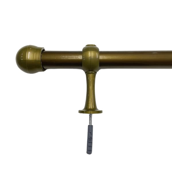 Kit Para Varão para Cortina Simples 1,50mts metros Aço de Ferro Várias Cores 28mm (Grosso)
