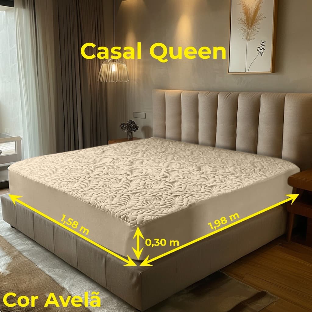 Lançamento Capa Colchão Protetor Matelado Casal Queen