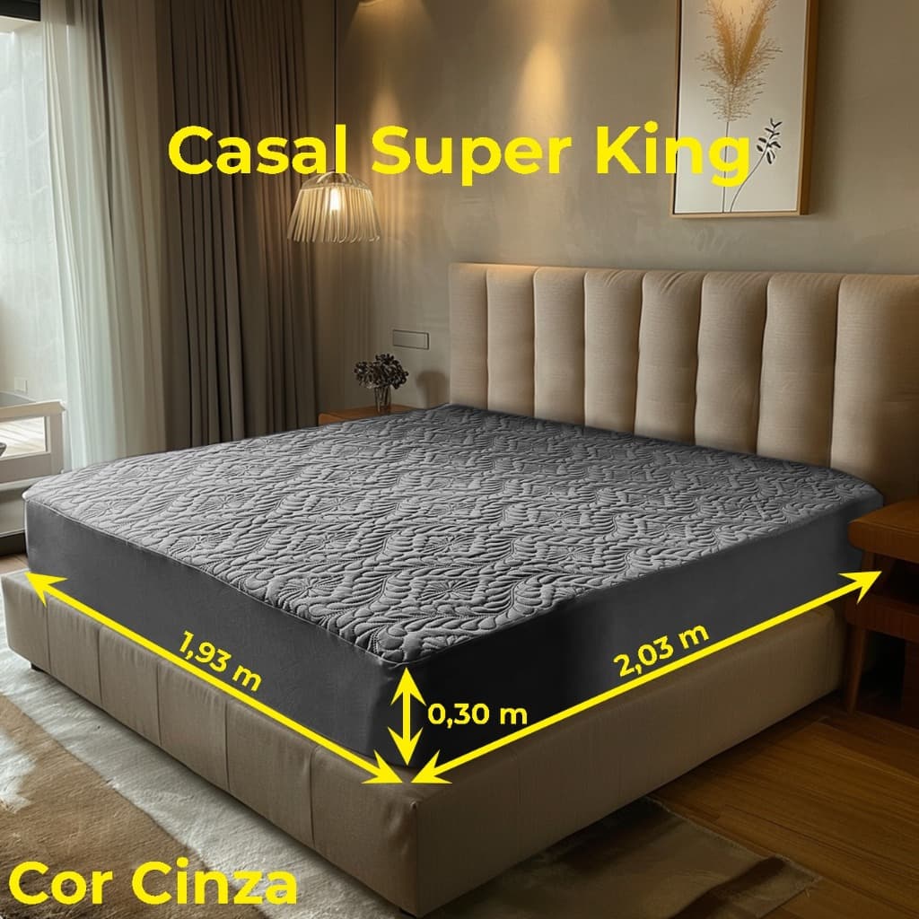 Capa Colchão Protetor Matelado Casal Super King Size