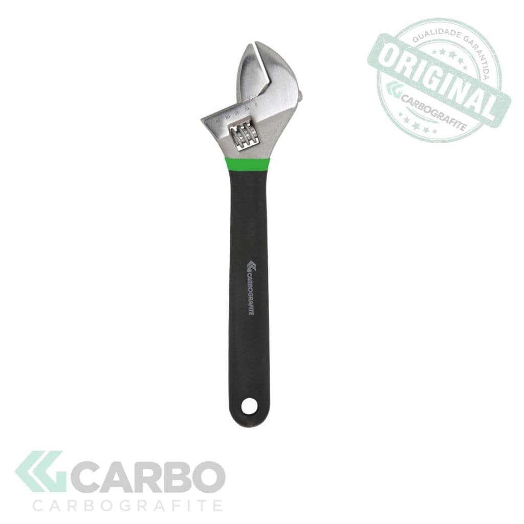 CHAVE INGLESA COM CABO EMBORRACHADO 6'' CARBOGRAFITE