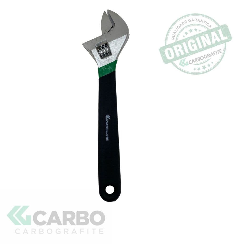 CHAVE INGLESA COM CABO EMBORRACHADO 15'' CARBOGRAFITE