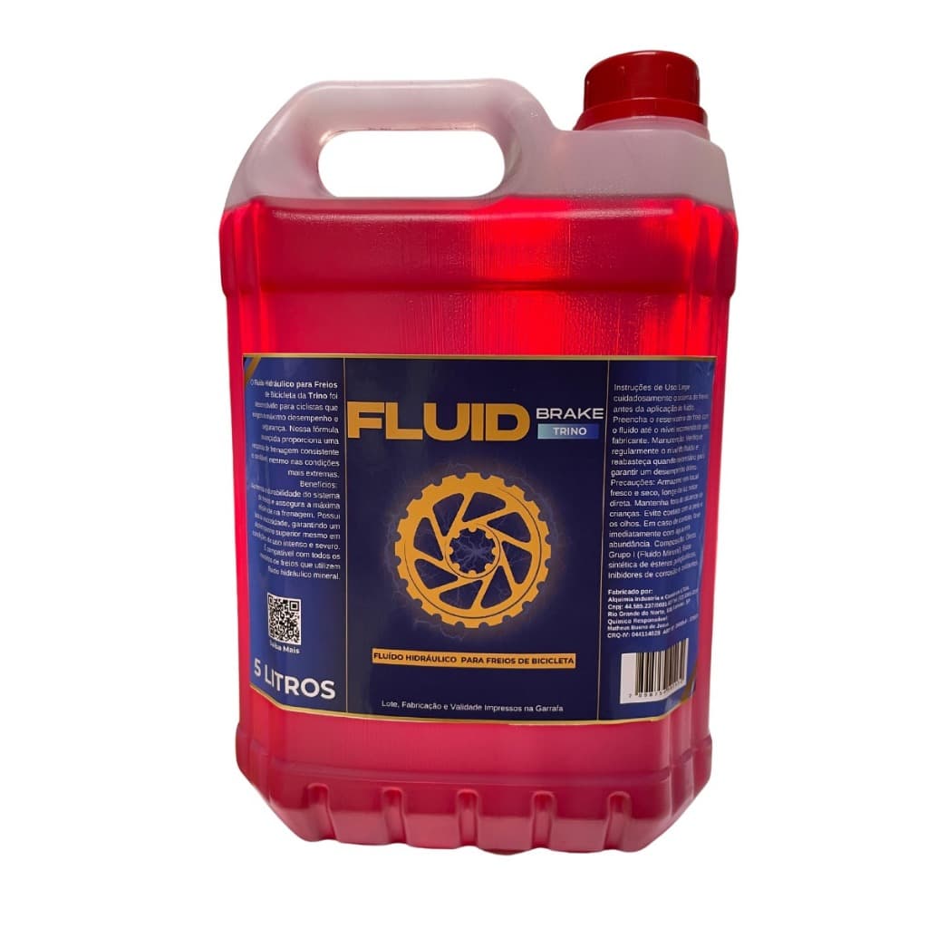 Óleo Mineral Freio Hidráulico Disco Bike Fluid Brake 5 Litros