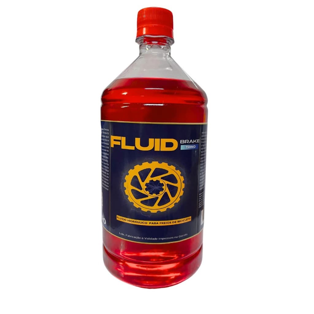 Fluido De Freio Disco Mineral Vermelho Hidraulico Bike 1 Litro