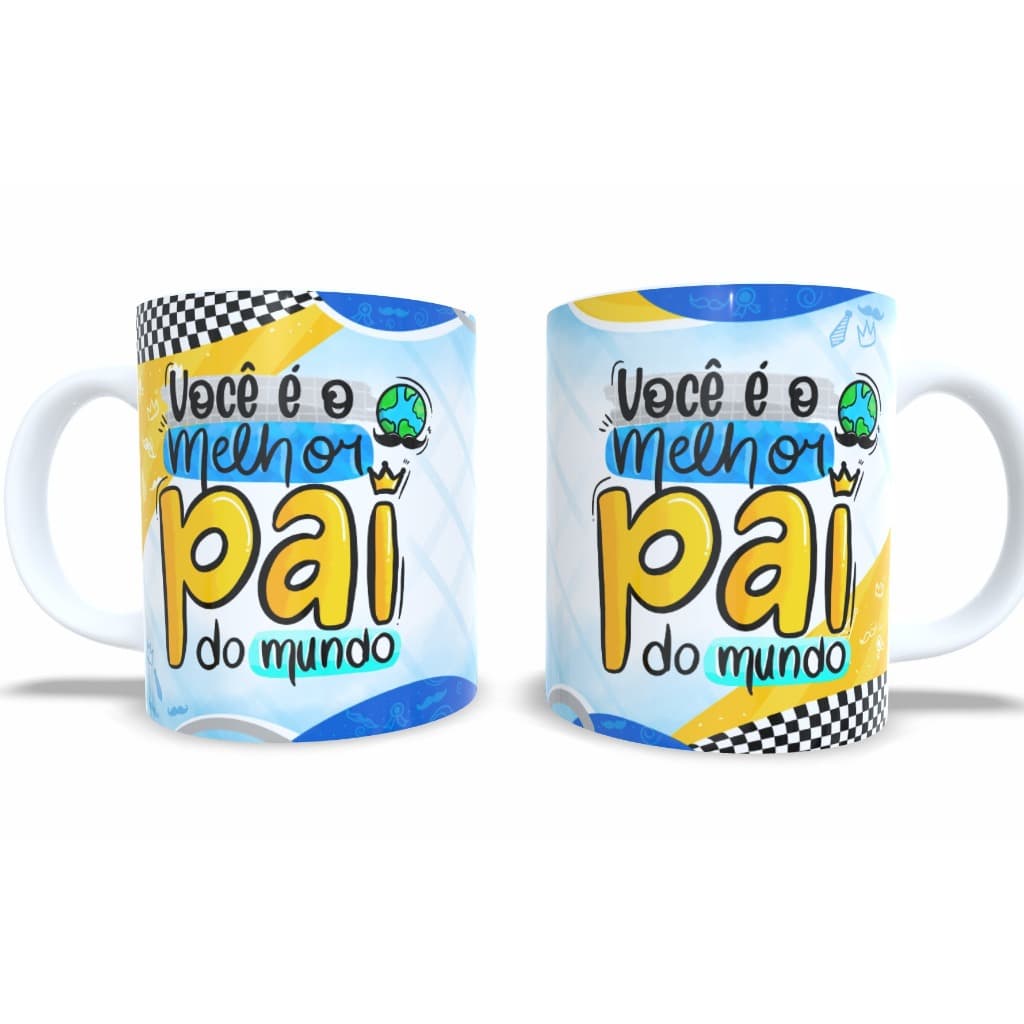 Caneca Personalizada Dia dos Pais Melhor Pai Papai Presente Aniversario Festa Qualidade Full HD 011