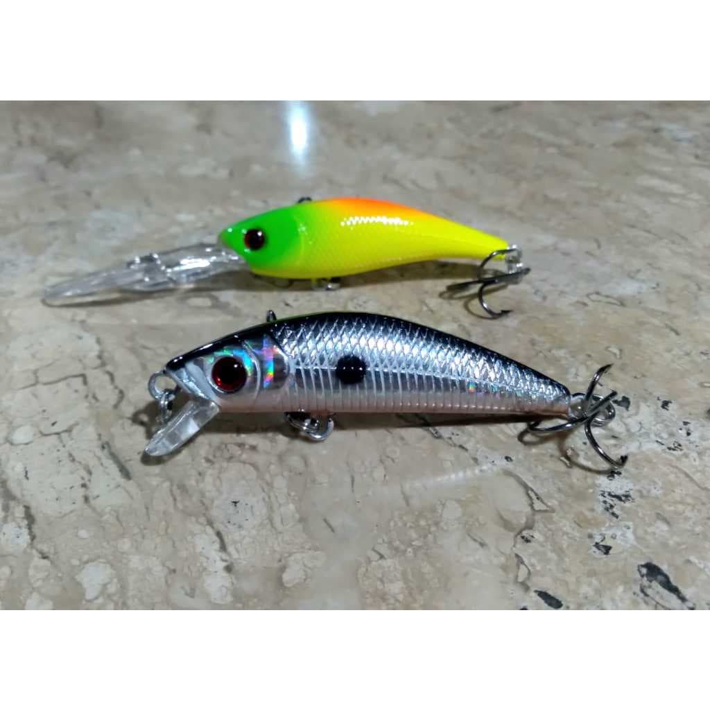 Iscas Artificiais Variadas Kit 2 Unidades Para Pesca.