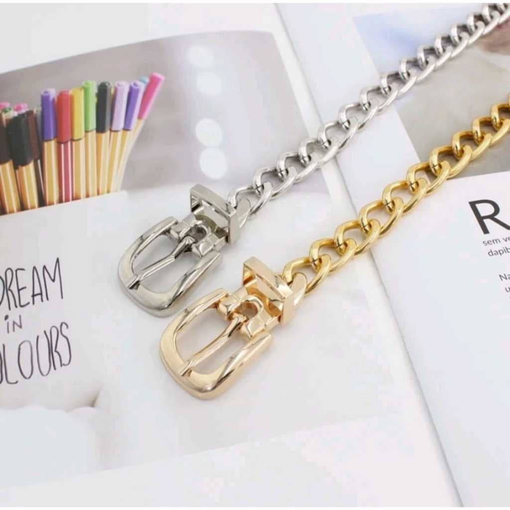 Cinto corrente feminino moda blogueira