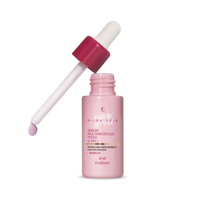 Sérum Facial Multiprotetor FPS 50 12 em 1 Niina Secrets Skin 30ml Eudora