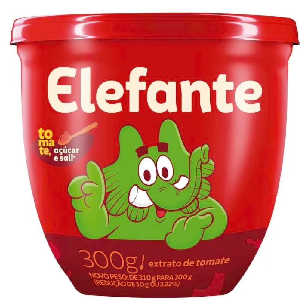 Extrato de Tomate Elefante Pote com 300g
