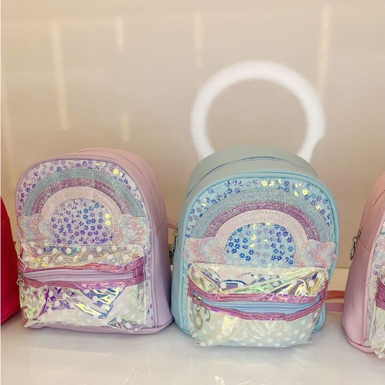 Mochila De couro sintético  Infantil menina pequena para  passeio