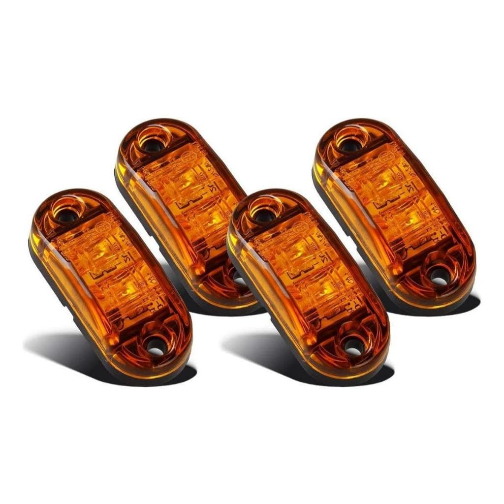 Luz Led Grade Universal Amber F250 Ranger Hilux S10 Kit C/4 unidades