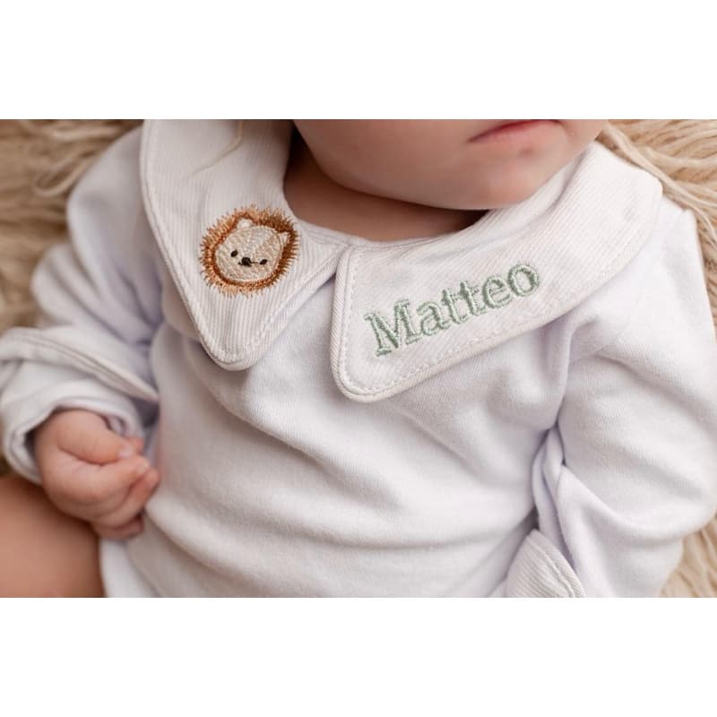 BODY BEBÊ PERSONALIZADO para Saída Maternidade Menino e Menina 100% Algodão Bordado