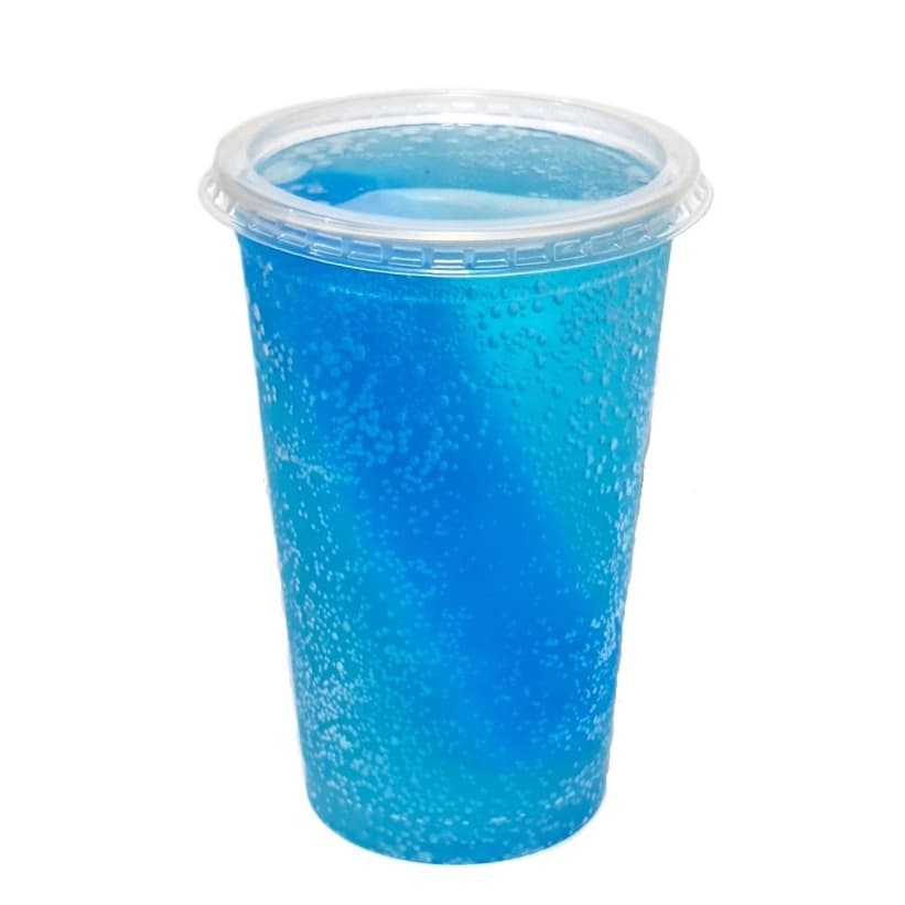 50 Copos Descartáveis Plástico Pp 770 Ml Transp. C/tampa Reta Sem Furo
