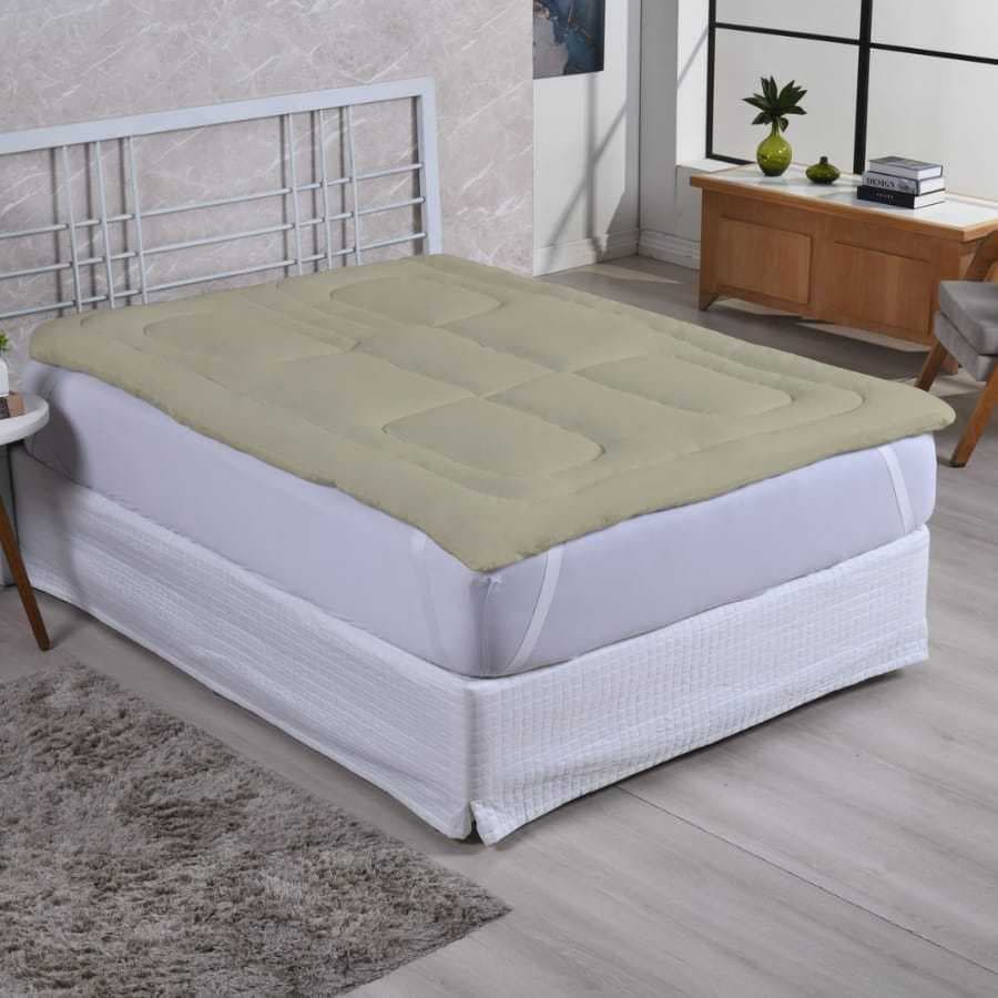 Protetor De Colchão Pillow Top - King Macio Toque De Plumas 1,93x2,03m