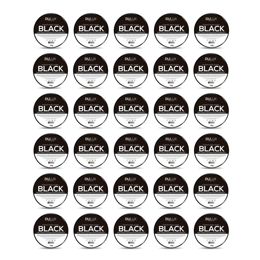 30 Cera Modeladora Preta Pigmentada Ultra Fixação 150g Dulux Cabelo e Barba