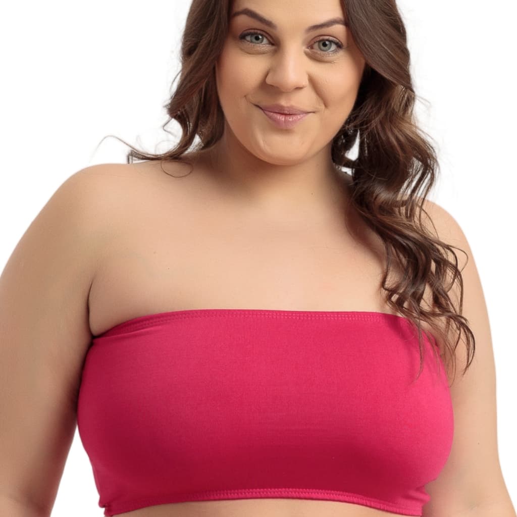 Cropped Top Faixa Moda Plus Size Feminino Suplex Básico 3035a