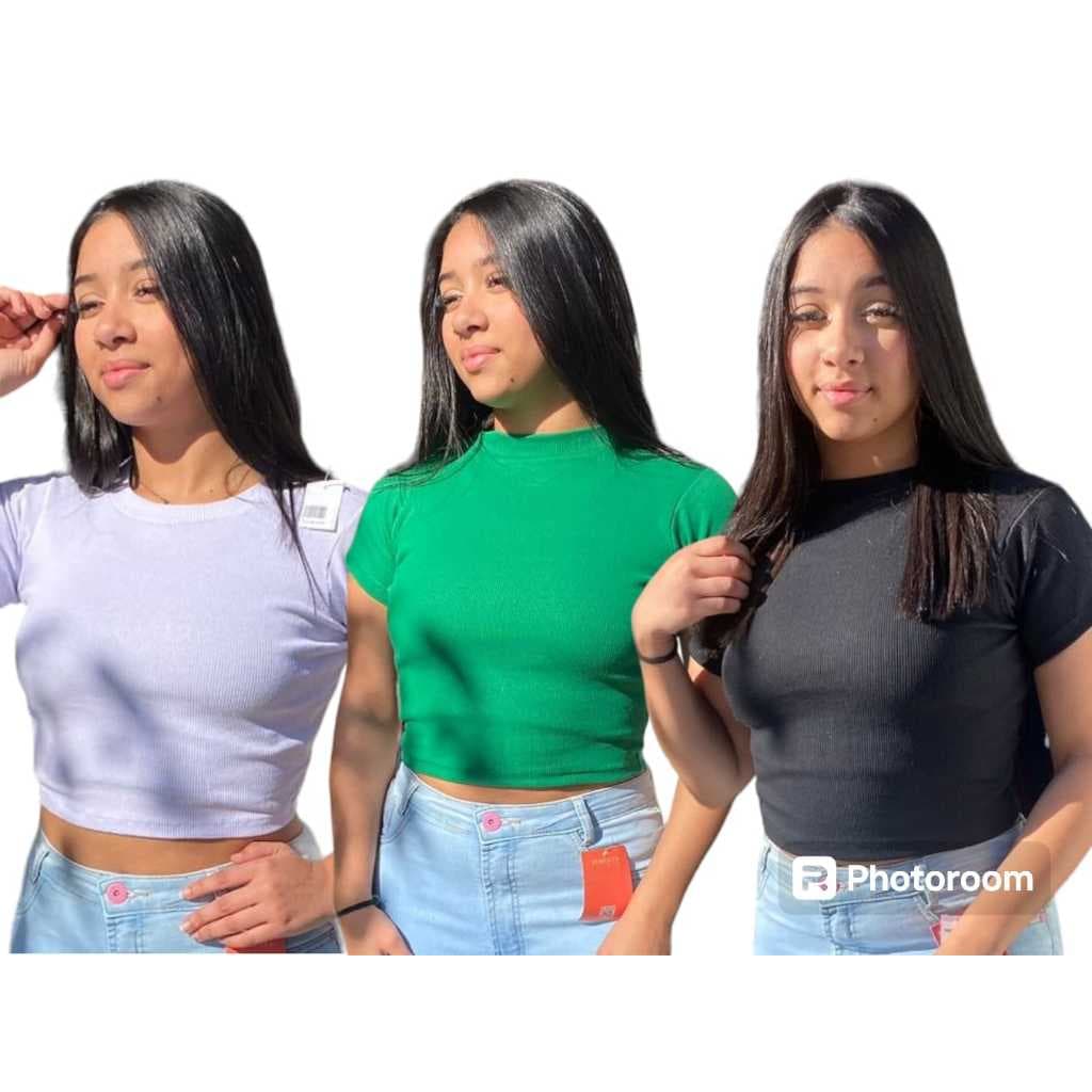 CAMISETA BLUSA LISA MODA 2025 TENDENCIA VERÃO 2025 CANELADO PREMIUM