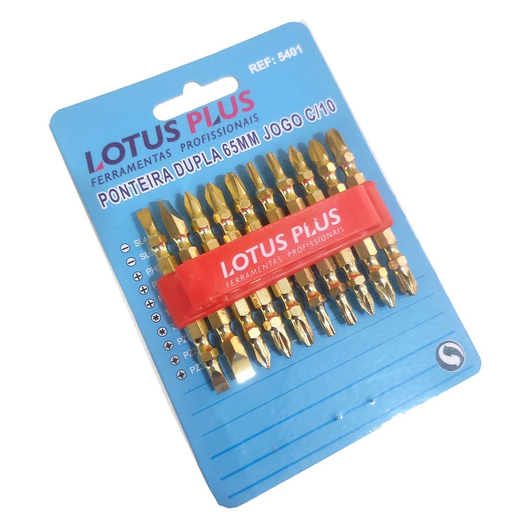 Ponteira Bits Pontas Variadas Torx Fenda Philips Pz 10 Peças