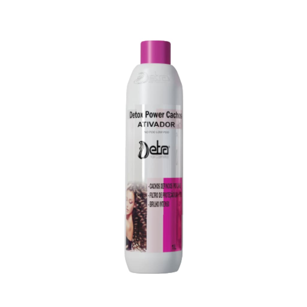 Ativador de cachos Detox Power profissional Detra Hair 1 litro