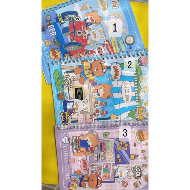 Kit com 2 cadernos 1 materia caderno argolado tamanho A5 papelaria fofa