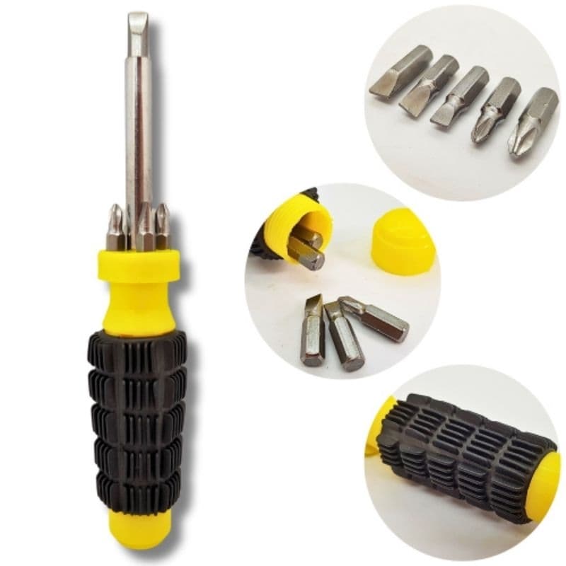 Chave de Fenda Philips Bits Magnetizada 5 Pontas