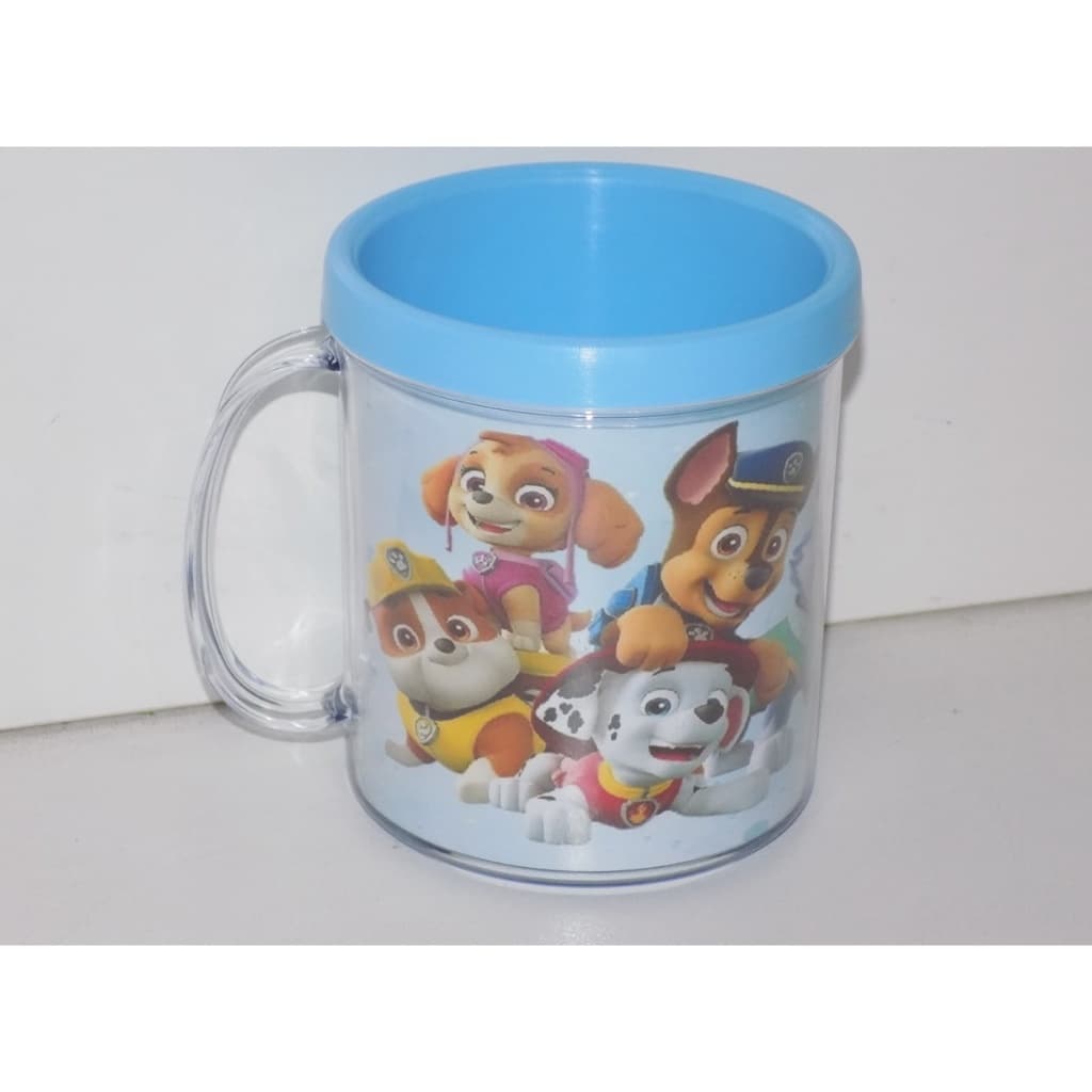 20 caneca acrilica personalizada Patrulha Canina candy colors