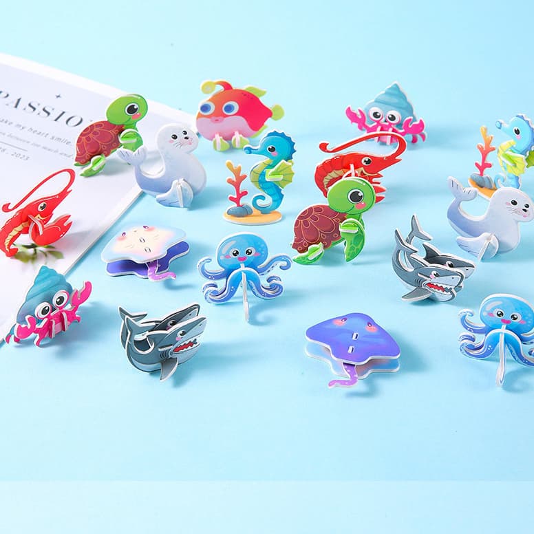 Papel Infantil Quebra-cabeça Tridimensional Quebra-cabeça Tridimensional de Tridimensional Quebra