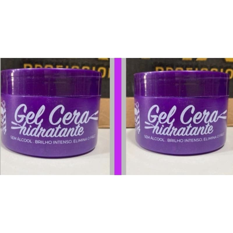Kit com 2 Unidades do Gel Cera com Hidratante - Brilho Intenso e Elimina o Frizz - FIXA PROFISSIONAL