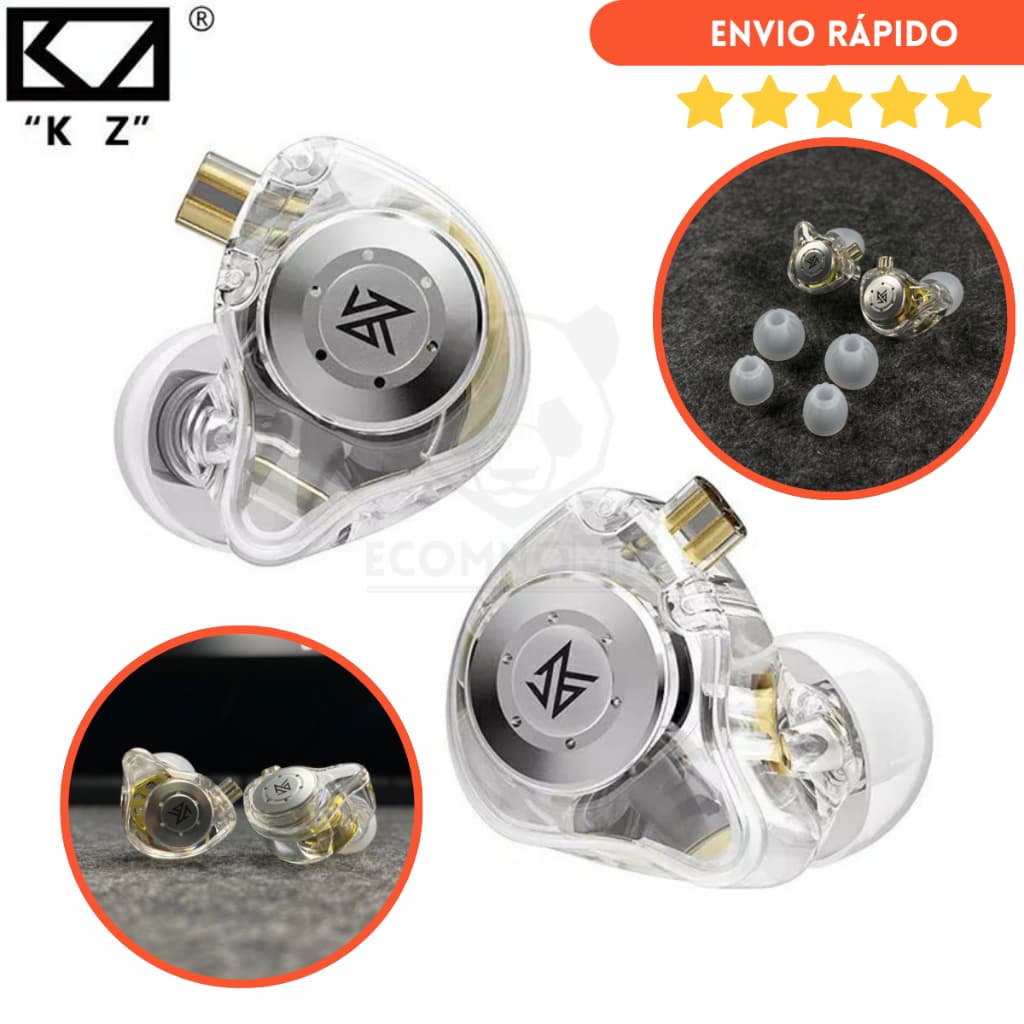 Fone de ouvido Kz Edx Pro Sem Microfone Intrauricular Retorno De Palco